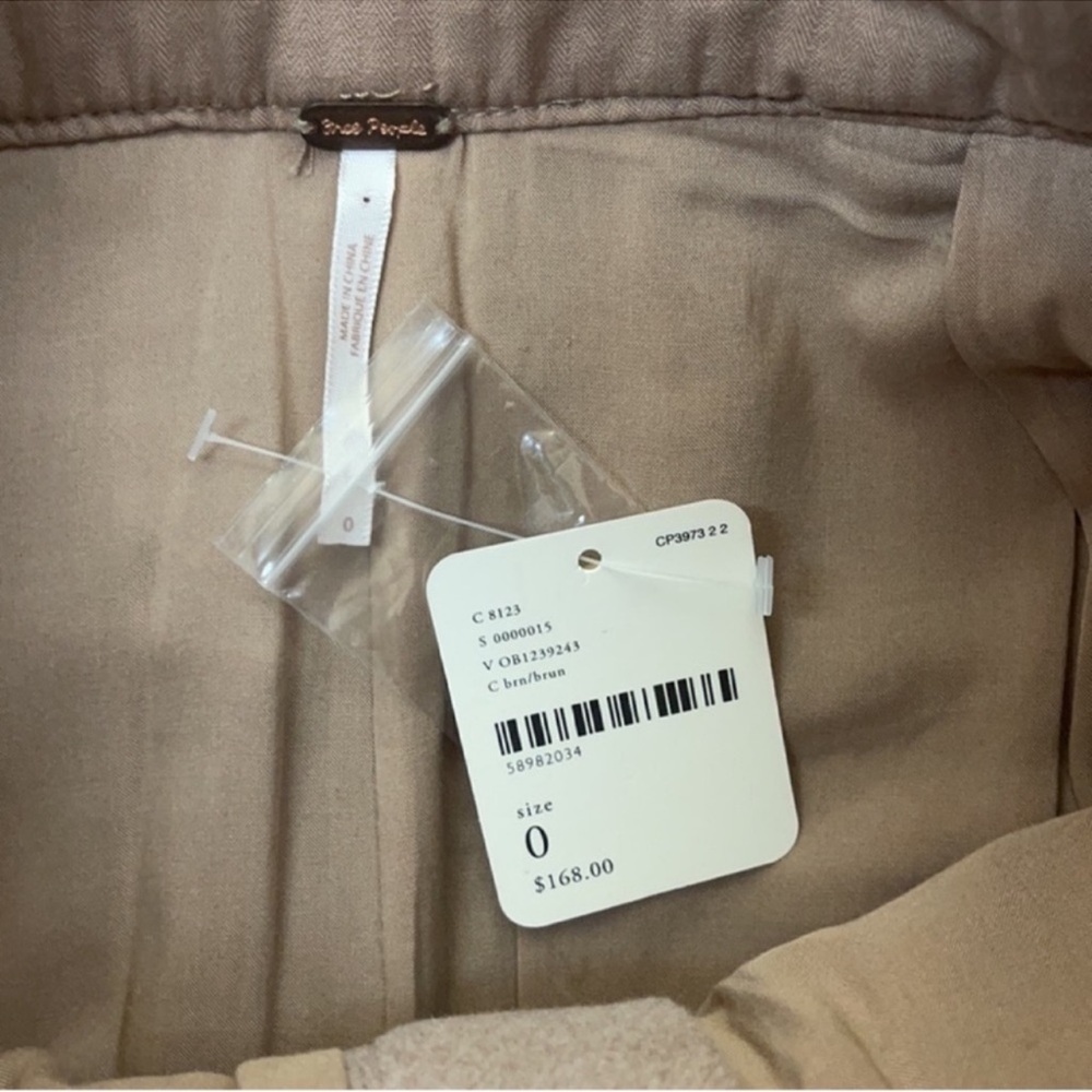 Free People Stellan Breeches Trouser Pants High Rise Balloon Neutral Equestrian - Picture 7 of 7
